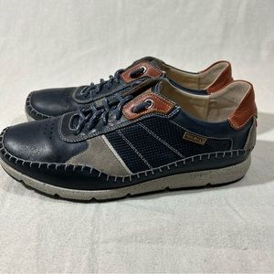Pikolinos Leather Sneakers Fuencarral M4U Blue Size EU42